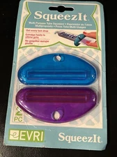 Evriholder Squeeze It Multipurpose Tube Squeezer Set of 2 Blue Purple