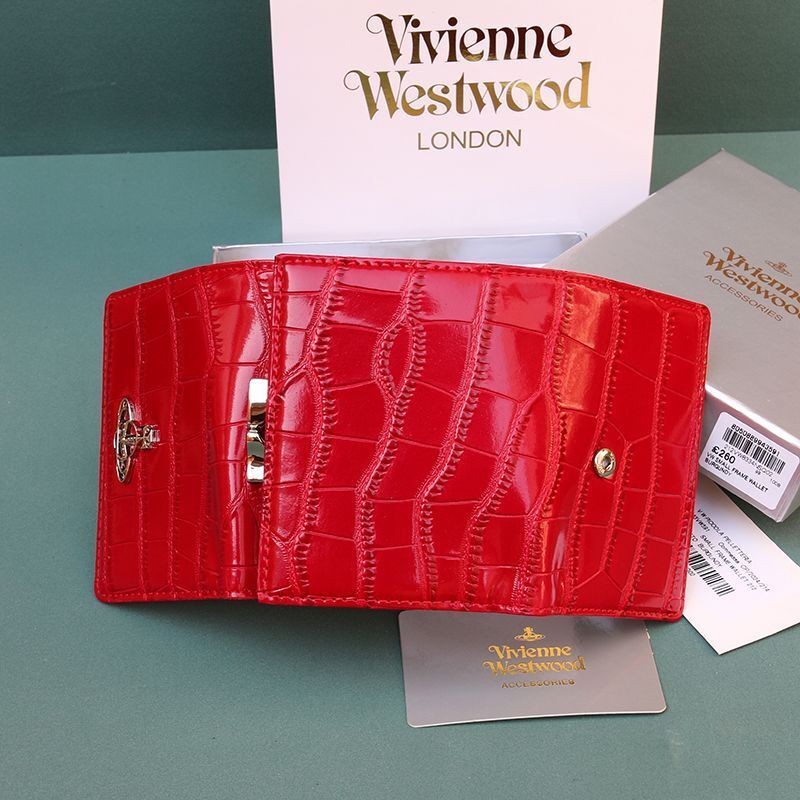 Vivienne Westwood Tri-fold Wallet Clasp Design Bi-fold High