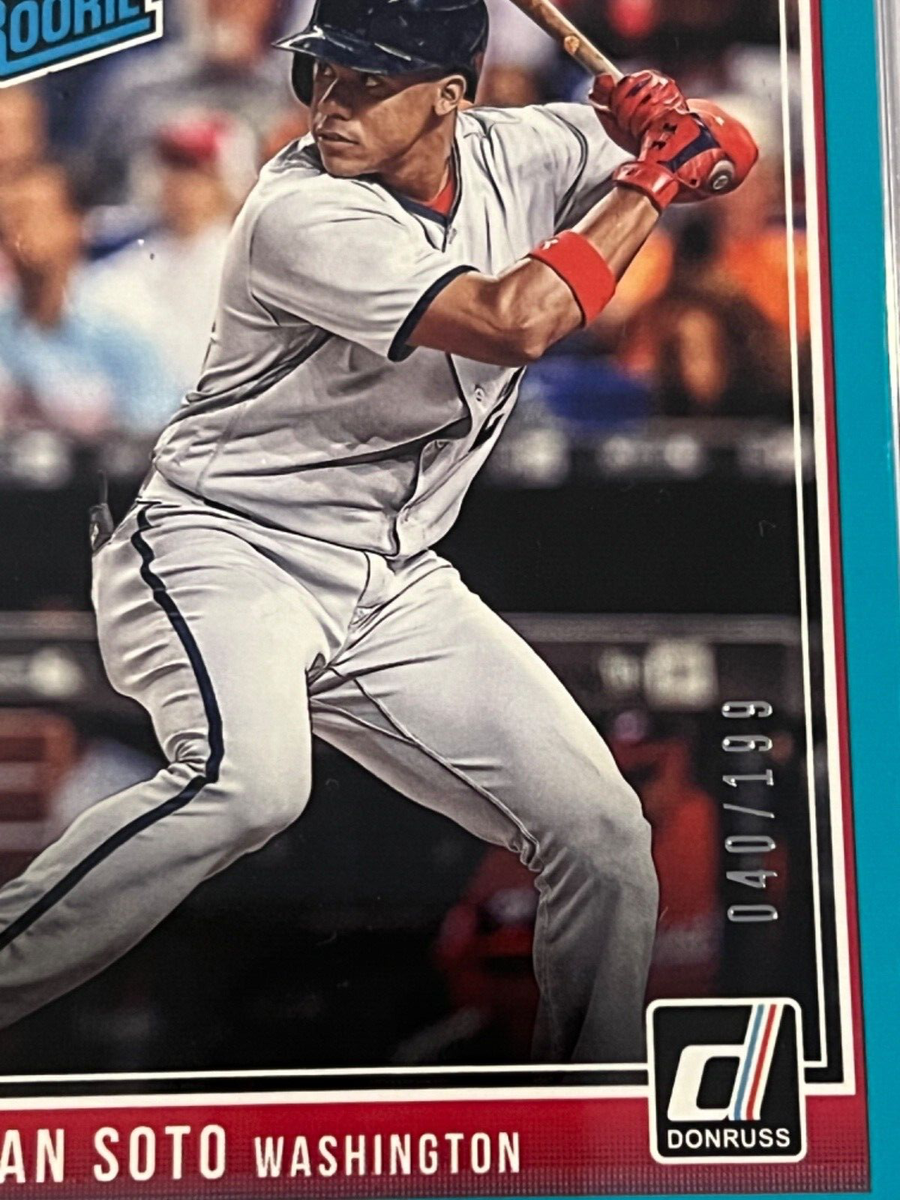 2018 Panini Chronicles - Donruss Rated Rookies Juan Soto #280 Teal