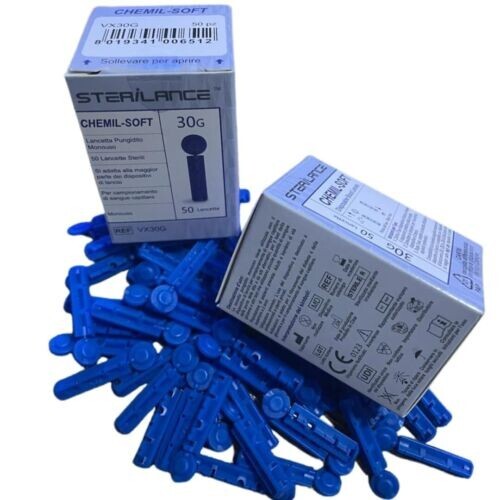 CHEMIL-SOFT LANCETTE PUNGIDITO STERILI 50 PZ VX30G - Foto 1 di 2