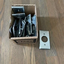 20 Pack Hubbell RACO 1-Gang Rectangle Silver Metal Electrical Box Covers