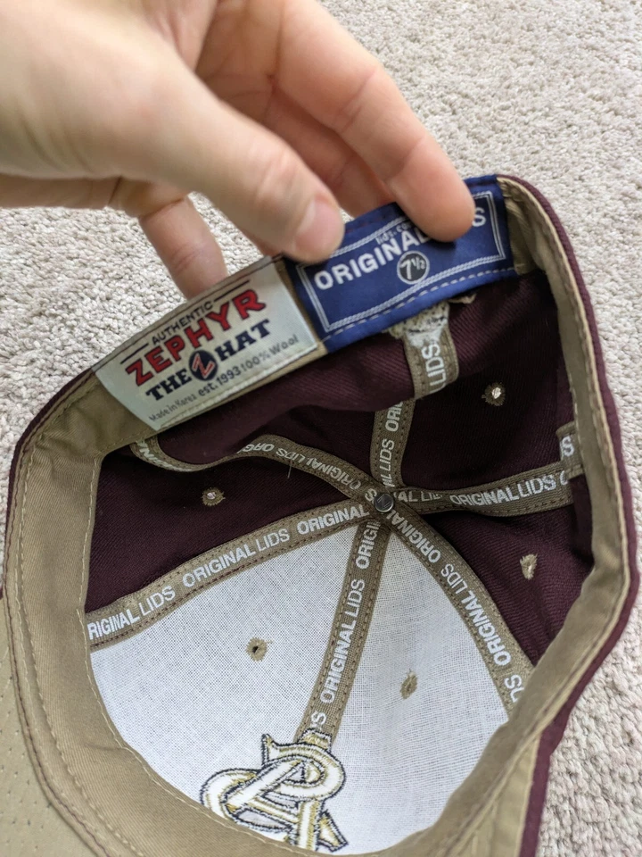 Arizona State Sun Devils Vintage Zephyr Wool Hat Cap Logo Fitted 7 1/2 90s Y2K - Image 4 of 4