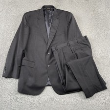 Jos. A. Bank Suit Mens 42R 36W Charcoal Gray Signature Gold Pleated 2-Button