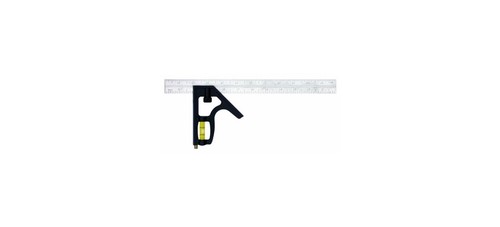 Heavy Square Ruler Johnson Level & Tool 400EM-S Heavy Duty Professional Inch/Metric Metal ...