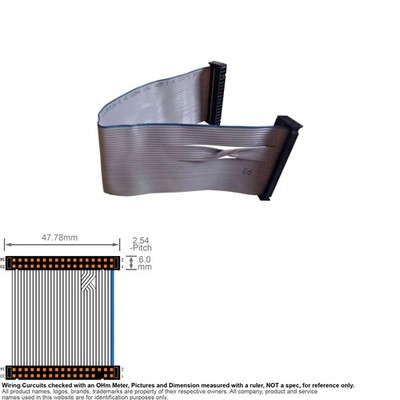 Cable Floppy FDD 3.5'' Flat Ribbon 34 Pin 1 Drive 10 inch 10'' Gray HP 729383-001