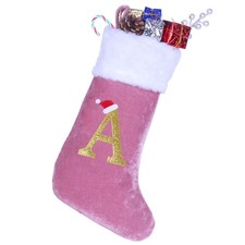 20 Inches Monogram Christmas Stockings with Letters, Large Super Soft Christm...