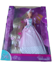 Steffi Love Rapunzel Ankleidepuppe Ballkleid Prinzessin Puppe Bürste Rosa NEU