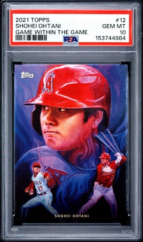 SHOHEI OHTANI 2021 TOPPS GAME WITHIN THE GAME #12 🔥 PSA 10 💎 GEM MINT 📈 /7572