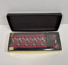 Vintage Balancine Disney Mickey Mouse Silk Cummerbund and Bow Tie Set In Box