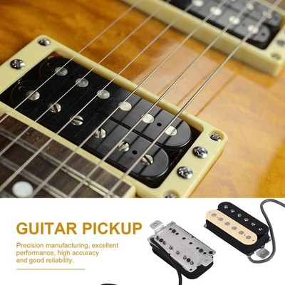 2x E-Gitarre Humbucker Pickups Bridge Alnico V Pickup Set schwarz