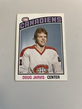 1976/77 OPC Hockey Doug Jarvis Rookie Card # 313 In EX Condition. rookie card picture