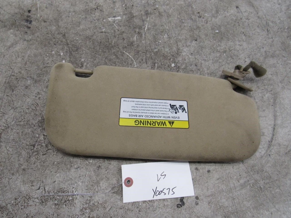 2011 2016 Hyundai Equus left driver side front sun visor flap shade tan OEM Foto 3 de 4