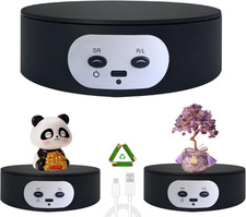 Motorized Rotating Display Stand, 5.2in, 11lb Load, 360  Turntable