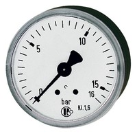 "Riegler Manometer D 40 Mm 0-16 Bar G1/8\" RüCkseitig Zentriert - 101534"