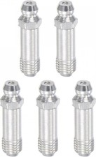 uxcell Steel Straight Grease Fitting M8 x 1mm Thread x 1mm, Silver Tone