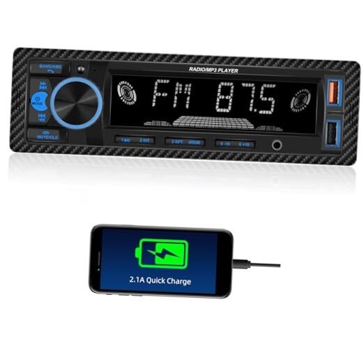 Bluetooth 1 Din Mp3 Player