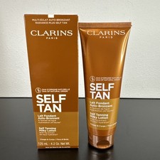 Clarins Self Tanning Milky Lotion Face  Body All Skin Types 4.2oz SEALED