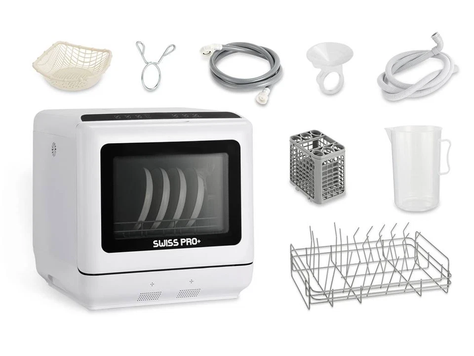 Mini Geschirrspüler 4.5L Spülmaschine Tischgeschirrspüler Freistehender 45cm 