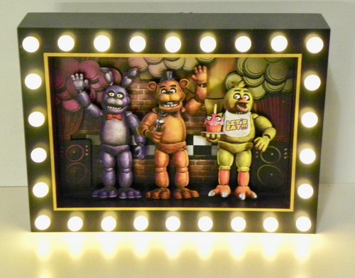 Five Nights at Freddy’s Light-Up Marquee Sign ~ Freddy Fazbear, Bonnie ...