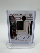2022-23 Panini National Treasures MarJon Beauchamp RC Patch Auto /75 Rookie Jers