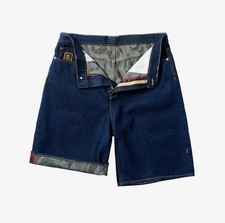 PALACE MAHARISHI BAGGY DENIM SHORTS INDIGO SIZE 32 MEDIUM IN HAND
