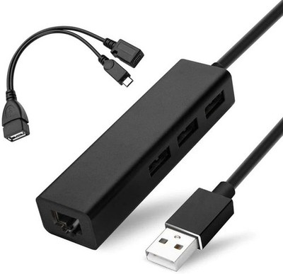 OTG Cable for Fire TV Stick 4K Lite Max Cube - USB Ethernet Adapter with Hub ...