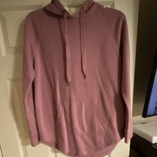 Xersion Women's Pink Fleece Pullover Hoodie S Hooded Pockets Long Sleeve