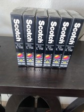 6 SCOTCH EG L-750 BETA VIDEO CASSETTE TAPES FACTORY SEALED