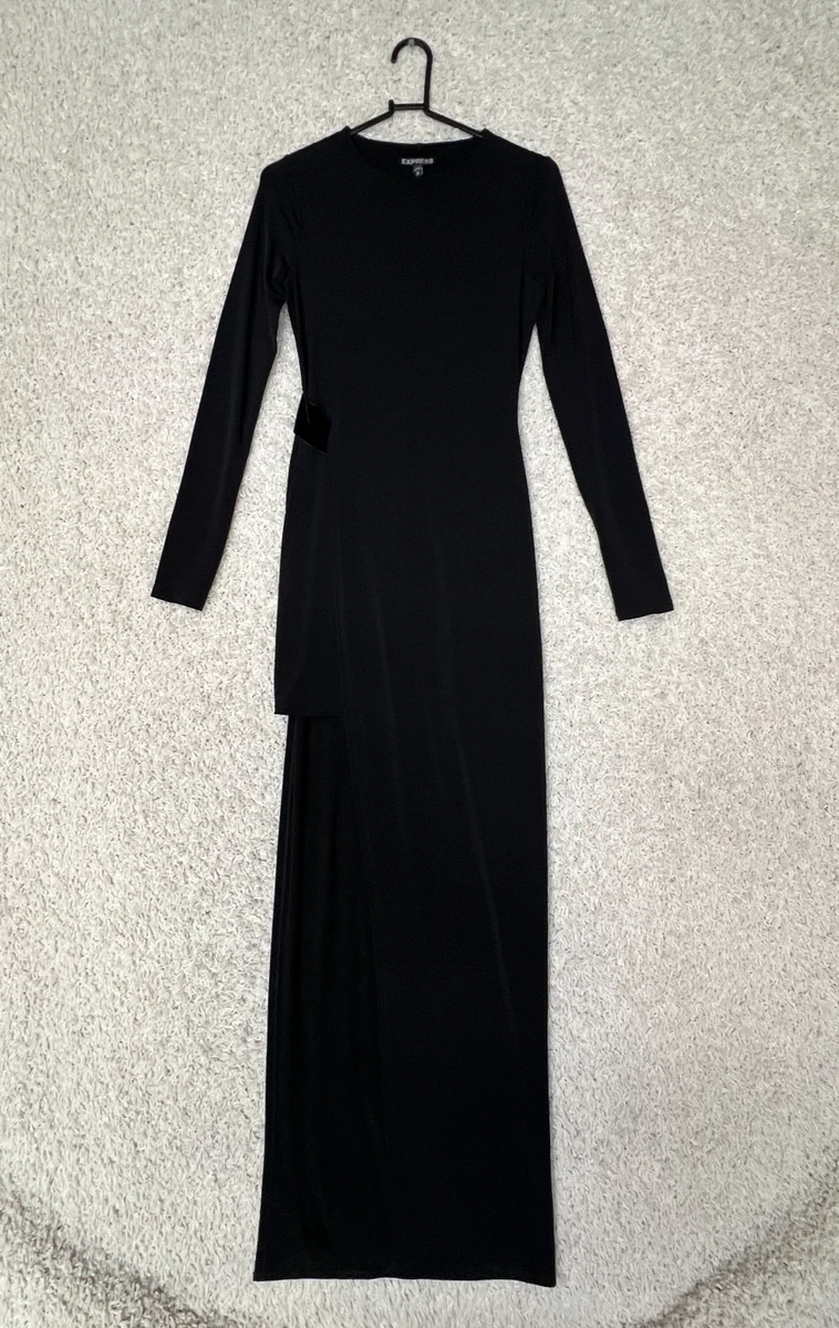 Express Long Sleeve Solid Maxi Dresses for Women for sale | eBay