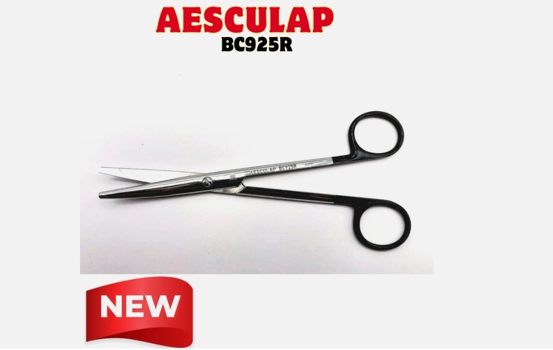 LOT OF 5PC Aesculap BC925R Mayo SuperCut Dissecting Scissors Curved 6.5" Germany
