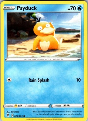 Psyduck 024/203 Common Regular SWSH07: Evolving Skies NM