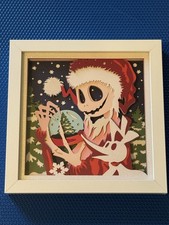 Disney The Nightmare Before Christmas Jack Skellington Shadow Box Wall Art Glass