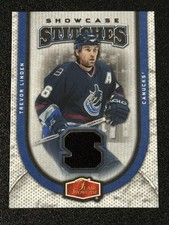 2006 Flair Showcase Hockey #SS-TL Trevor Linden STITCHES GAME USED Relic Canucks