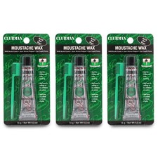 Clubman Pinaud Moustache Wax Black 3 pack 