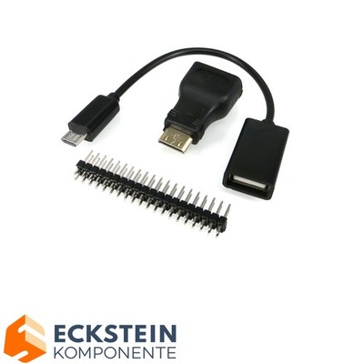 Mini HDMI Adapter & USB OTG Kabel Female Buchse A auf micro B für Raspberry Pi Z