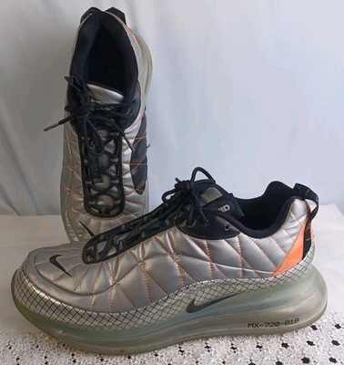 Nike Air Max 720-818 Metallic Silver BV5841-001 With Orange Size 13 Men
