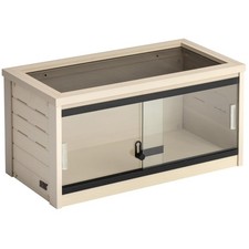 Glass Front Reptile Habitat Enclosure, Easy to Clean Design