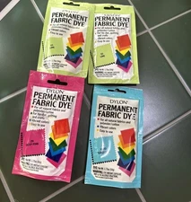 Dylon Permanent Fabric Dye 29 Deep Pink 79 Vivid Turquoise 03 Lime