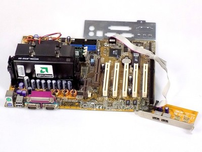 Mainboard CPU RAM Retro Bundle: Asus K7M 1.04 / AMD Athlon 600 / 256MB SDRAM