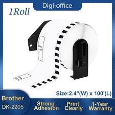 1 Rolls 62mmx30.48m Continuous Paper Tape DK-2205 for Brother QL-720nw Label