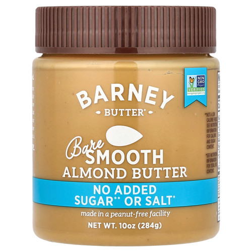 Barney Butter Almond Butter Bare Smooth 10 oz 284 g BPA-Free, Gluten-Free,