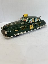 Vintage Marx Pressed Tin Litho windup Dick Tracy Squad Car No.1 LM 52