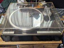 KENWOOD KP-990 Quartz Direct Drive Turntable Record Player Black Vintage tested