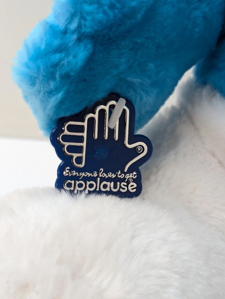 APPLAUSE PEYO PLUSH SMURF DOLL #27174 STUFFED ANIMAL NEW WITH TAGS 11" TALL - Image 4 of 4