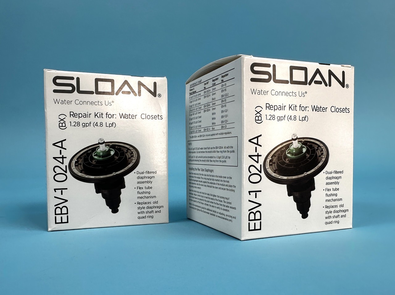 LOT OF 2 SLOAN EBV-1024-A WATER CLOSET FLUSH VALVE REPAIR KIT|010-9522268