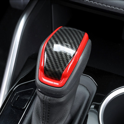 Carbon &Red Schaltknauf Molding Cover Trim Für 2020-2025 Highlander Toyota