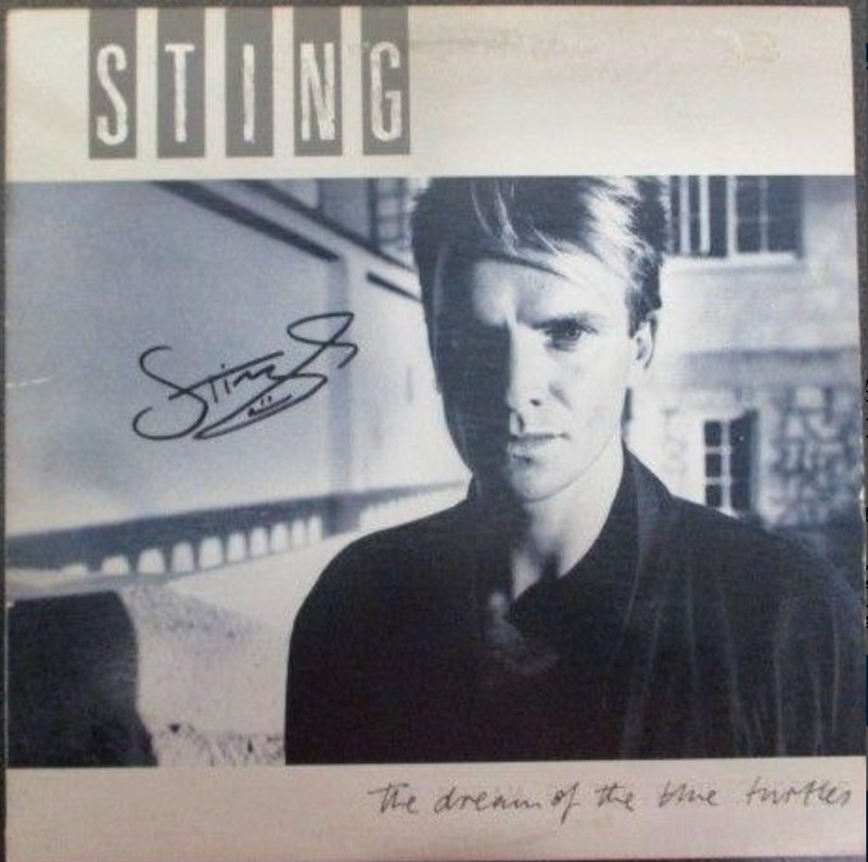 Sting The Dream of the Blue Turtle Album SIGNED with COA