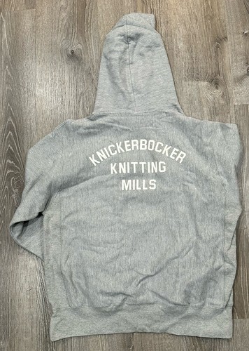 Champion Hoodie Men's L Gray Reverse Weave Knickerbocker Knitting Mills Hoodie - Picture 13 of 13