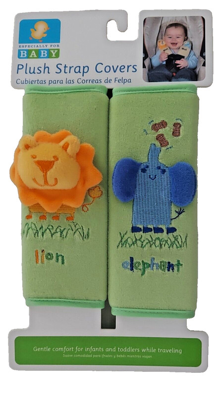 Baby Car Seat Plush Strap Covers, ESPECIALLY FOR BABY Brand New, Animals, Lion