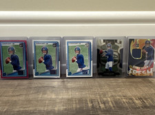 Donruss Jaxson Dart New York Giants NFL Football Trading Card Lot 5 Cards